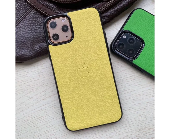Кожаная накладка Epic Vivi Logo series для Apple iPhone 11 Pro (5.8") Желтый