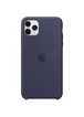 Чехол Silicone case (AAA) для Apple iPhone 11 Pro (5.8") Синий / Midnight Blue