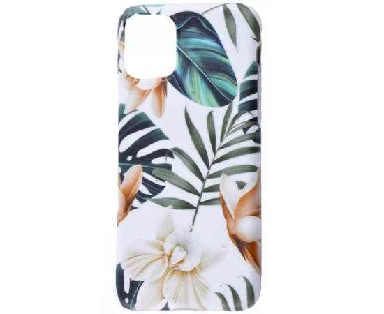 TPU чехол Flowers Series для Apple iPhone 11 Pro (5.8") Белые Орхидеи