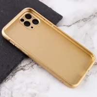 TPU + Glass чохол Matte Candy Full camera для Apple iPhone 11 Pro (5.8 ") Золотий