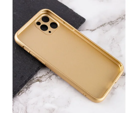 TPU+Glass чехол Matte Candy Full camera для Apple iPhone 11 Pro (5.8") Золотой
