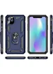 Ударопрочный чехол Serge Ring магнитный держатель для Apple iPhone 11 Pro (5.8") Темно-синий