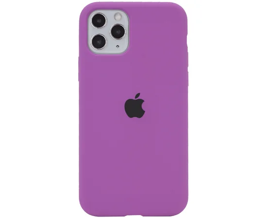 Чехол Silicone case (A) (с закрытым низом) для Apple iPhone 11 Pro (5.8") Фиолетовый / Grape