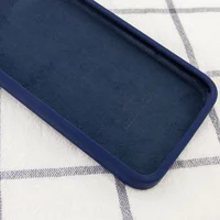 Чехол Silicone Case Square Full Camera Protective (AA) для Apple iPhone 11 Pro (5.8") Темно-синий / Midnight blue