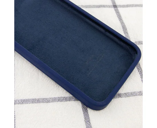 Чехол Silicone Case Square Full Camera Protective (AA) для Apple iPhone 11 Pro (5.8") Темно-синий / Midnight blue