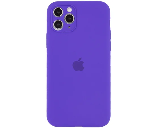 Чехол Silicone Case Full Camera Protective (AA) для Apple iPhone 11 Pro (5.8") Фиолетовый / Ultra Violet