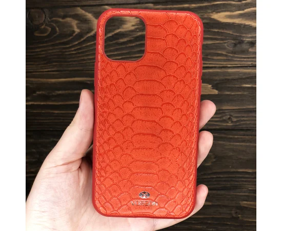 Кожаная накладка VORSON Snake series для Apple iPhone 11 Pro (5.8") Красный