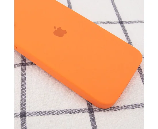 Чехол Silicone Case Square Full Camera Protective (AA) для Apple iPhone 11 Pro (5.8") Оранжевый / Papaya