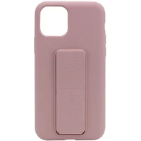 Чехол Silicone Case Hand Holder для Apple iPhone 11 Pro (5.8") Розовый / Pink Sand