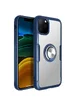 TPU+PC чехол Deen CrystalRing под магнитный держатель для Apple iPhone 11 Pro (5.8") Бесцветный / Темно-синий