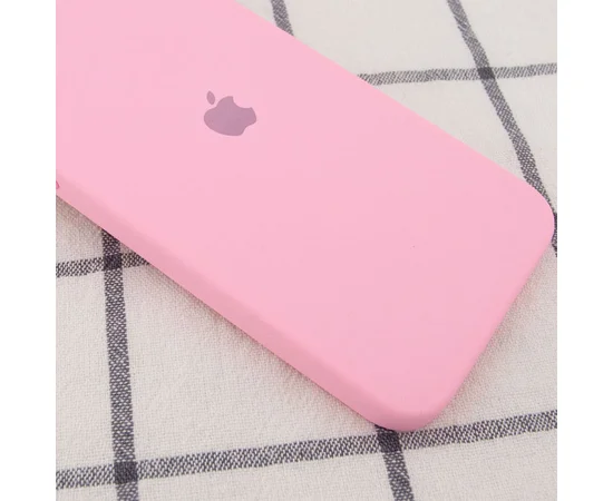 Чехол Silicone Case Square Full Camera Protective (AA) для Apple iPhone 11 Pro (5.8") Розовый / Light pink