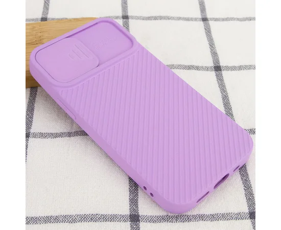 Чехол Camshield Square TPU со шторкой для камеры для Apple iPhone 11 Pro (5.8") Сиреневый