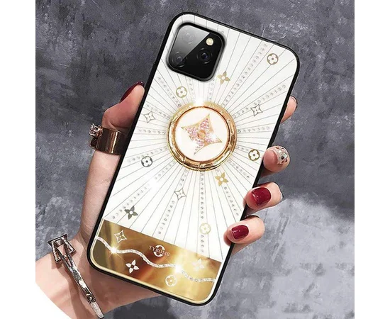 TPU+Glass чехол TYBOMB Shinig Line для Apple iPhone 11 Pro (5.8") white