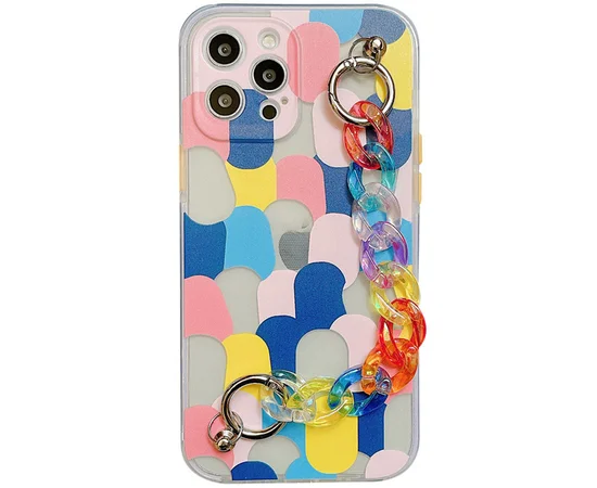 TPU+PC чехол Colorspot с ремешком-цепью для Apple iPhone 11 Pro (5.8") Dots