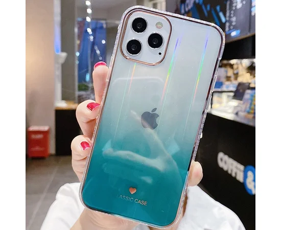 TPU+Glass чехол Aurora Classic для Apple iPhone 11 Pro (5.8") Зеленый