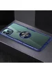 TPU+PC чехол Deen CrystalRing for Magnet (opp) для Apple iPhone 11 Pro (5.8") Бесцветный / Синий