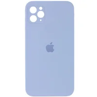 Чехол Silicone Case Square Full Camera Protective (AA) для Apple iPhone 11 Pro (5.8") Голубой / Mist blue