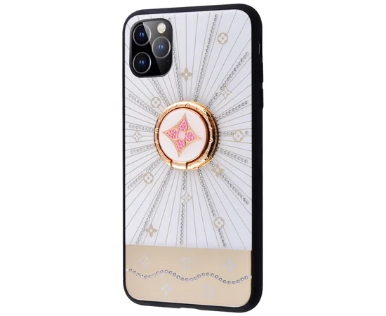 TPU+Glass чехол TYBOMB Shinig Line для Apple iPhone 11 Pro (5.8") white