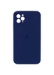 Чехол Silicone Case Square Full Camera Protective (AA) для Apple iPhone 11 Pro (5.8") Темно-синий / Midnight blue