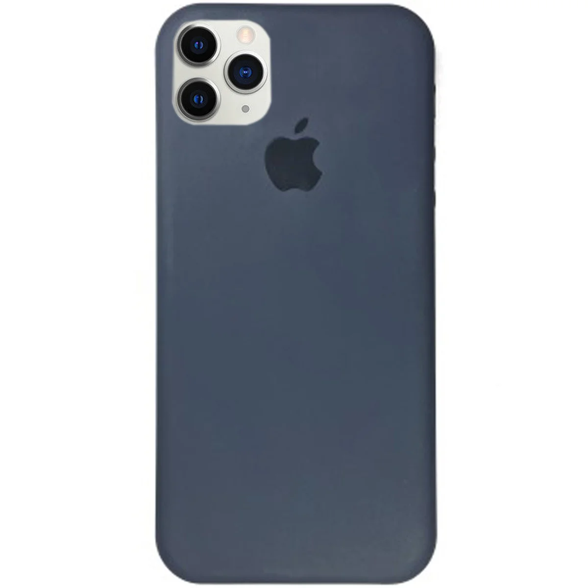 Чехол Silicone case (A) (с закрытым низом) для Apple iPhone 11 Pro (5.8") Серый / Dark Grey