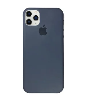 Чохол Silicone case (A) (з закритим низом) для Apple iPhone 11 Pro (5.8 ") Сірий / Dark Grey