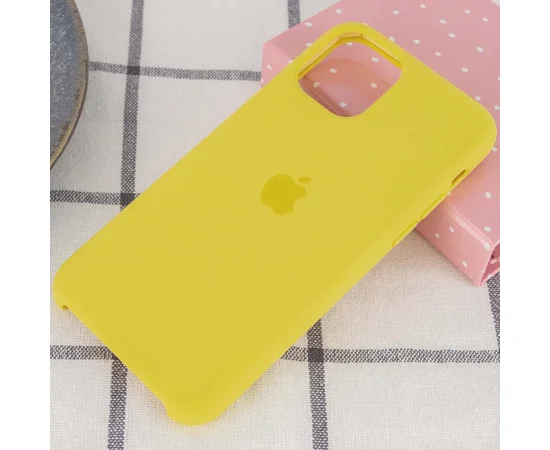 Чехол Silicone case (A) для Apple iPhone 11 Pro (5.8") Желтый / Yellow