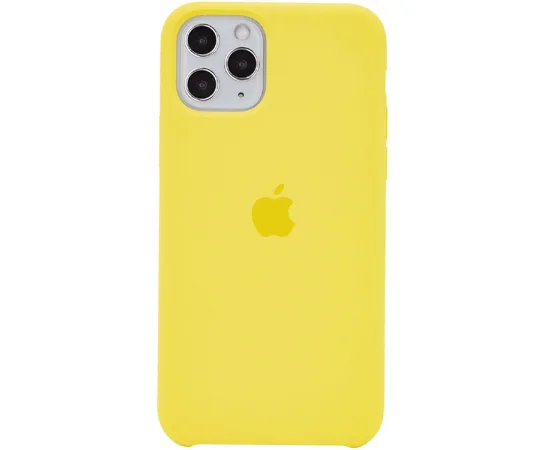 Чехол Silicone case (A) для Apple iPhone 11 Pro (5.8") Желтый / Yellow