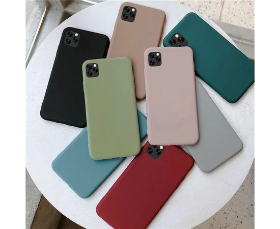 Силиконовый чехол Epic матовый soft-touch для Apple iPhone 11 Pro (5.8") Оливковый