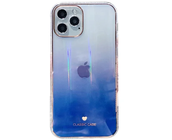 TPU+Glass чехол Aurora Classic для Apple iPhone 11 Pro (5.8") Синий
