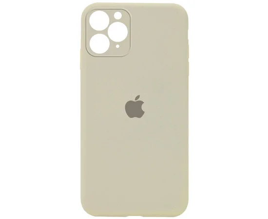 Чехол Silicone Case Square Full Camera Protective (AA) для Apple iPhone 11 Pro (5.8") Бежевый / Antigue White