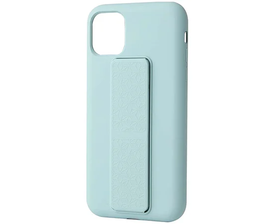 Чехол Silicone Case Hand Holder для Apple iPhone 11 Pro (5.8") Бирюзовый / Ice Blue
