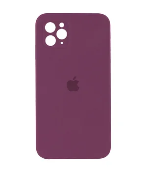 Чехол Silicone Case Square Full Camera Protective (AA) для Apple iPhone 11 Pro (5.8") Бордовый / Maroon