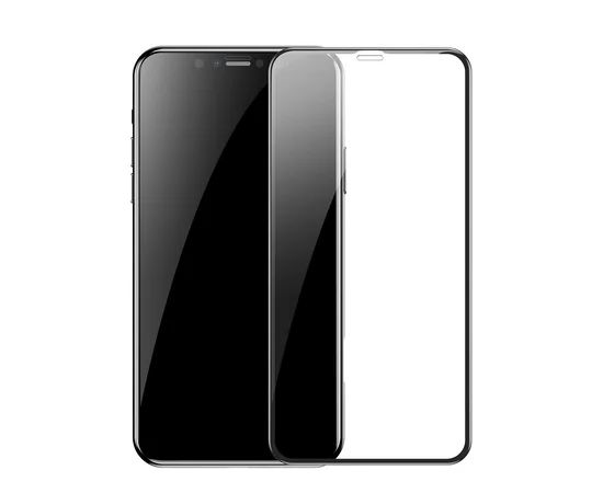 Защитное стекло 4D 9H (full glue)  для Apple iPhone  X / XS / 11 Pro  Черное