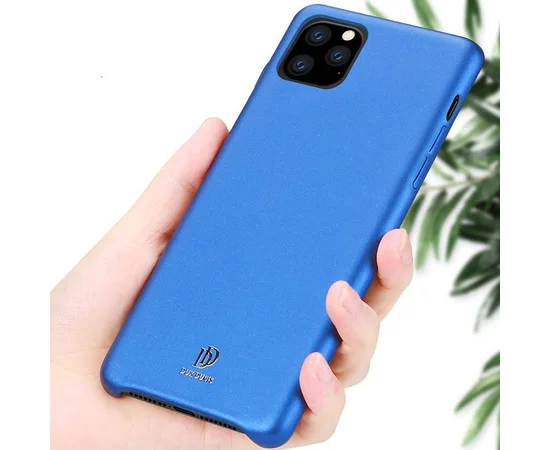 Кожаная накладка Dux Ducis для Apple iPhone 11 Pro (5.8") Синий
