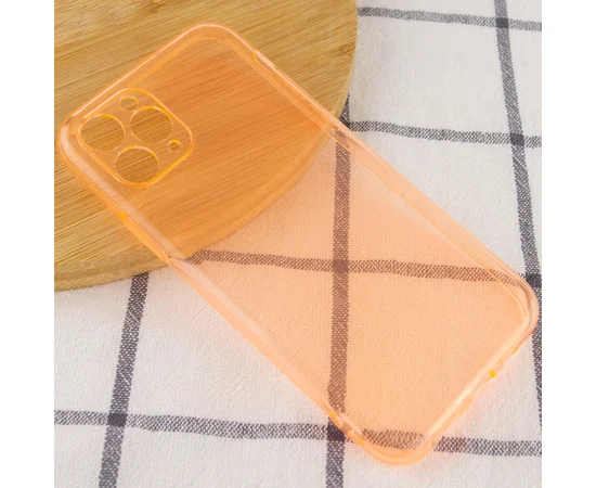 Матовый полупрозрачный TPU чехол с защитой камеры для Apple iPhone 11 Pro (5.8") Оранжевый / Orange