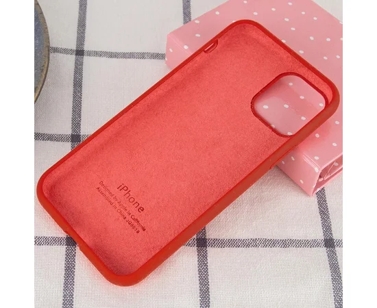 Чехол Silicone Case Full Protective (AA) для Apple iPhone 11 Pro (5.8") Красный / Dark Red