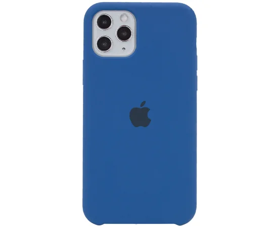 Чехол Silicone case (A) для Apple iPhone 11 Pro (5.8") Синий / Navy Blue
