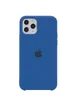 Чехол Silicone case (A) для Apple iPhone 11 Pro (5.8") Синий / Navy Blue
