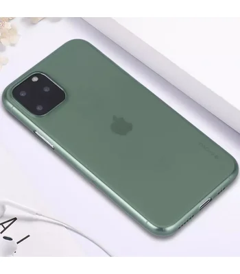 TPU чехол G-Case Colourful series для Apple iPhone 11 Pro (5.8") Бесцветный / Темно-зеленый