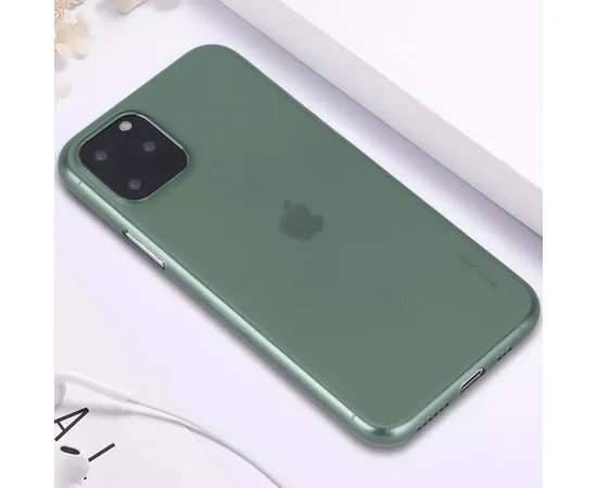 TPU чехол G-Case Colourful series для Apple iPhone 11 Pro (5.8") Бесцветный / Темно-зеленый
