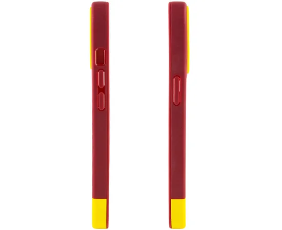 Чохол TPU+PC Bichromatic для Apple iPhone 11 Pro (5.8") Brown burgundy / Yellow