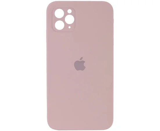 Чохол Silicone Case Square Full Camera Protective (AA) для Apple iPhone 11 Pro (5.8 ") Рожевий / Pink Sand