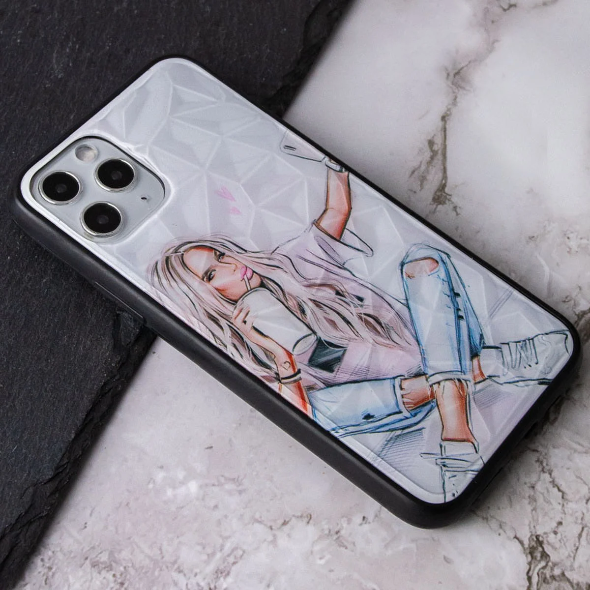 TPU+PC чехол Prisma Ladies для Apple iPhone 11 Pro (5.8") Selfie