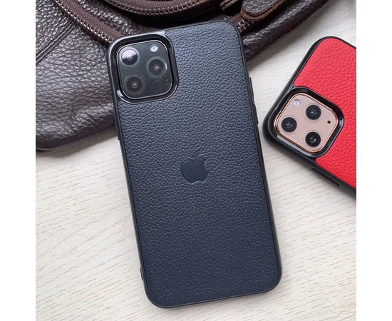 Кожаная накладка Epic Vivi Logo series для Apple iPhone 11 Pro (5.8") Синий