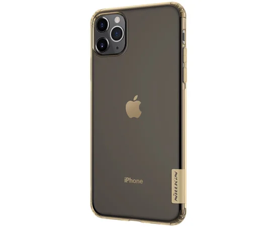 TPU чехол Nillkin Nature Series для Apple iPhone 11 Pro (5.8") Золотой (прозрачный)