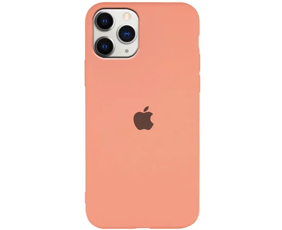 Чехол Silicone Case Slim Full Protective для Apple iPhone 11 Pro (5.8") Розовый / Peach