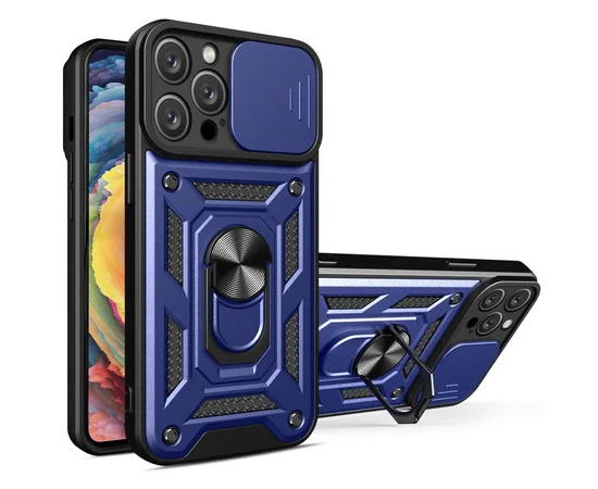 Ударопрочный чехол Camshield Serge Ring для Apple iPhone 11 Pro (5.8") Синий