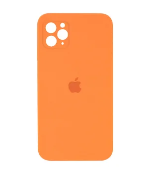 Чехол Silicone Case Square Full Camera Protective (AA) для Apple iPhone 11 Pro (5.8") Оранжевый / Papaya