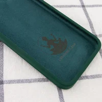 Чехол Silicone Case Lakshmi Square Full Camera для Apple iPhone 11 Pro (5.8") Зеленый / Dark green