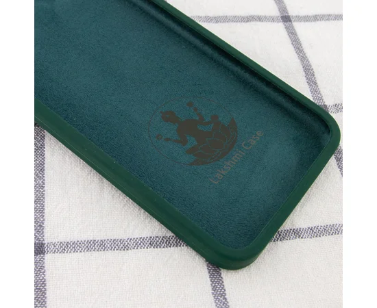 Чехол Silicone Case Lakshmi Square Full Camera для Apple iPhone 11 Pro (5.8") Зеленый / Dark green